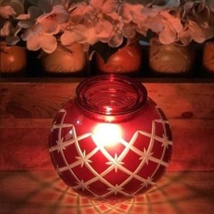 Glow Red Cut Scentsy Warmer NIB